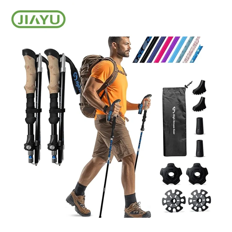 Kumpsado nga poste sa Hiking Hiking sa Nordic