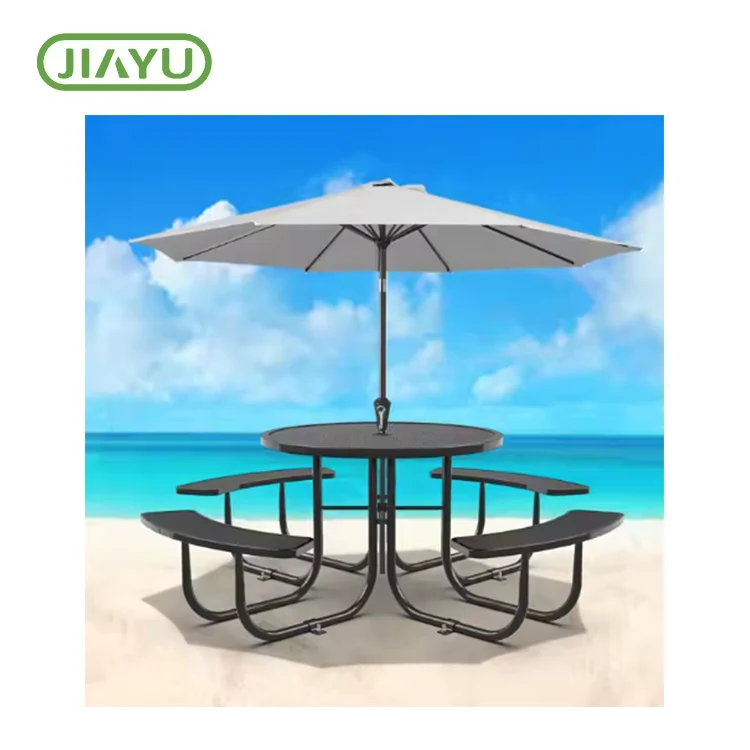 Komersyal nga Steel Mesk Picnic Table